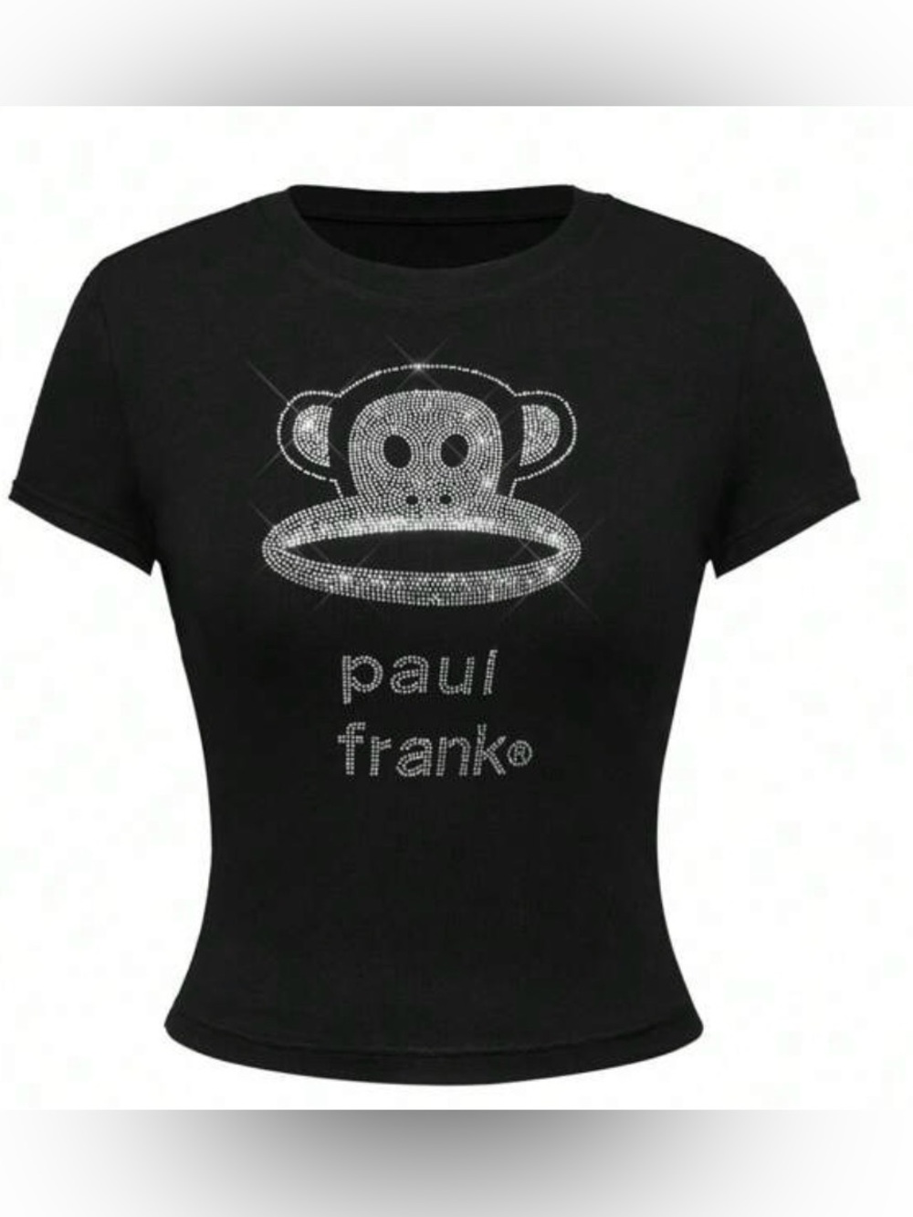 Paul Frank Black Rhinestone Julius Graphic Tee